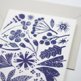 Blue Flowers Card