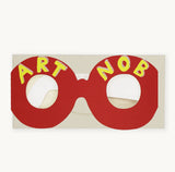Art Nob Glasses Card Red