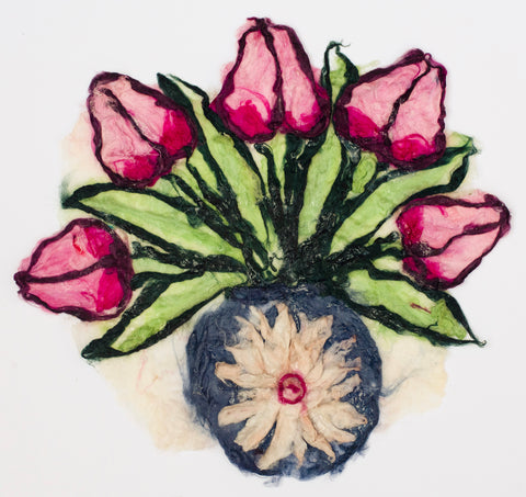 Charlotte Clowes, Tulips in the Dahlia Vase