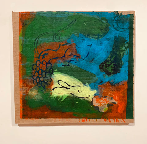 Mikey Georgeson, Zeuxis's Grapes shrivelling on the vine (perfect mimetic invocation of aspirational success) (2025)