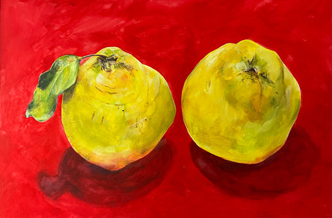 David Mumby, Two Quinces on Red