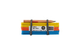 PLANT LABELS - 20 MINI COLOURED 10CM LABELS & PENCIL