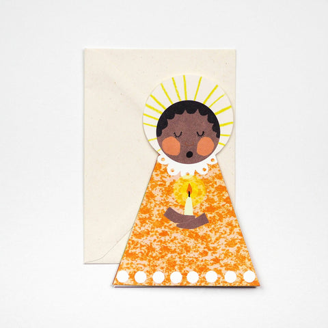 Orange Angel Fold-Out Card